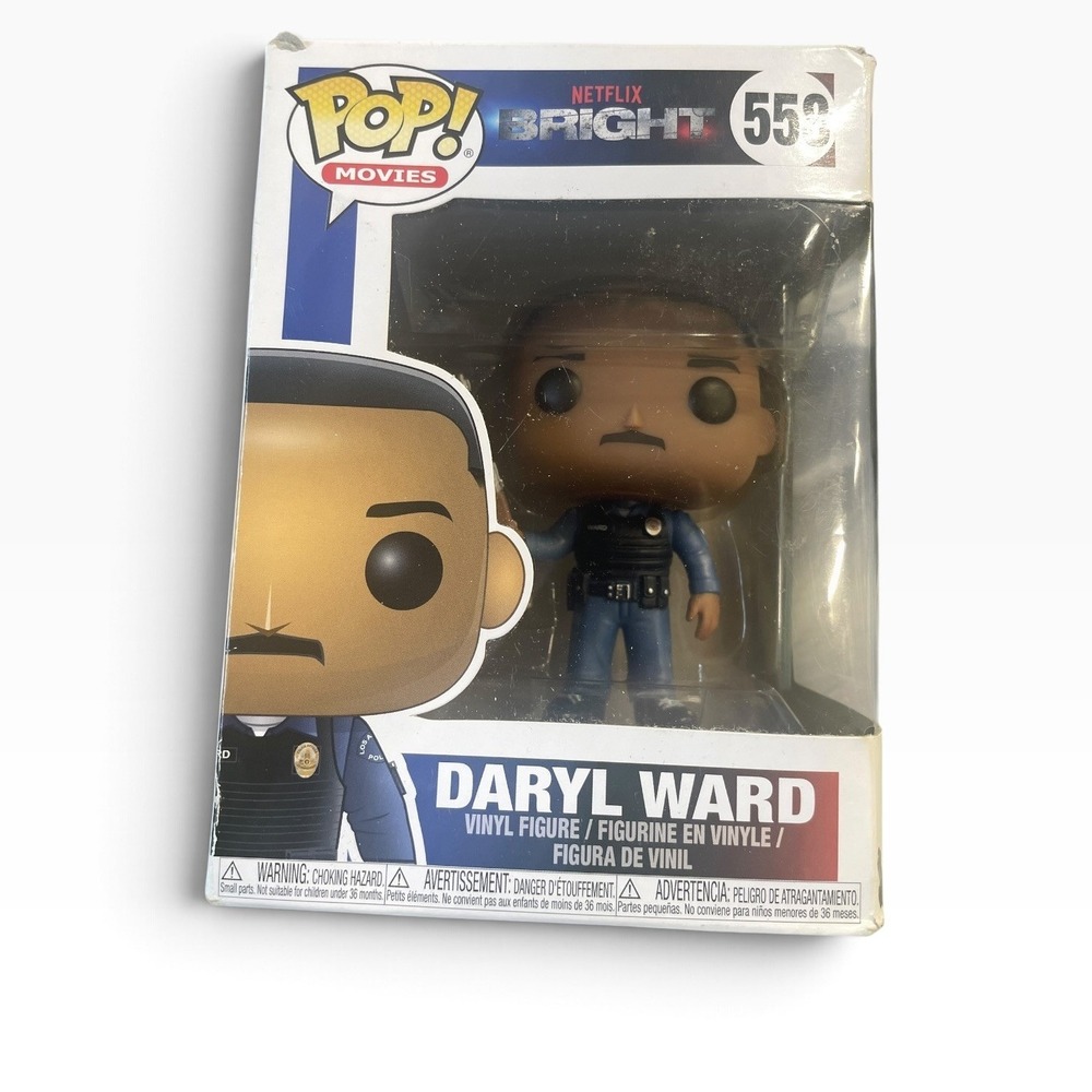 Funko Pop Movies Bright Daryl Ward 558 Vinyl Figure Netflix Will Smith Blue
